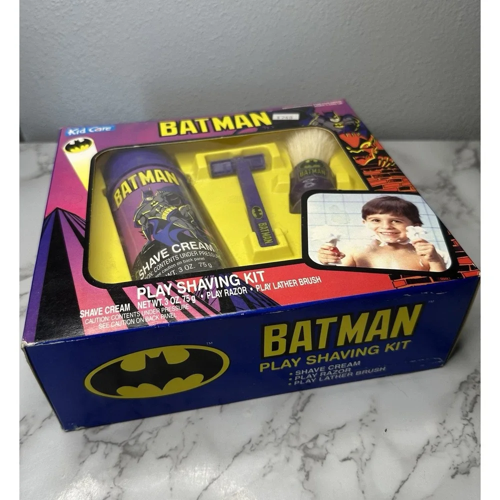 Batman Play Shaving Kit Kid Care Vintage Rare‎ 1991 New In Box